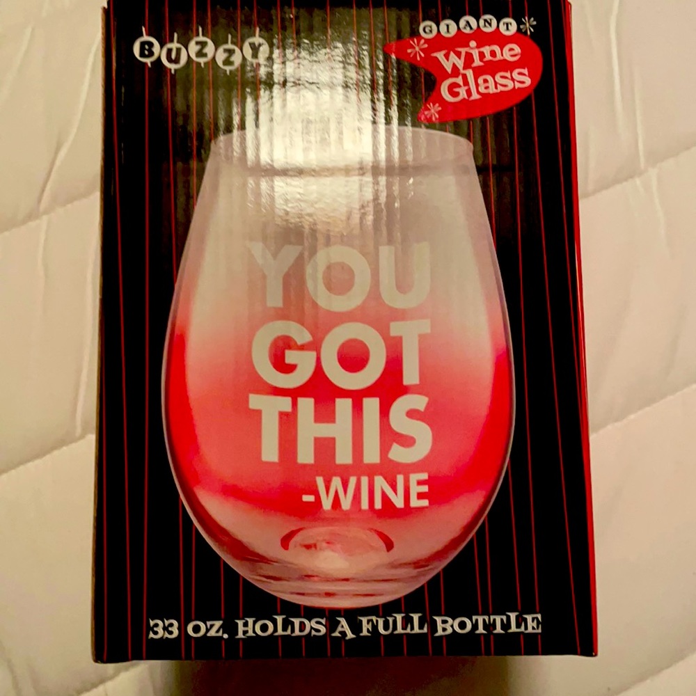Buzzy Giant Wine Glass